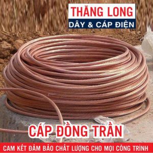 C - Dây đồng trần xoắn